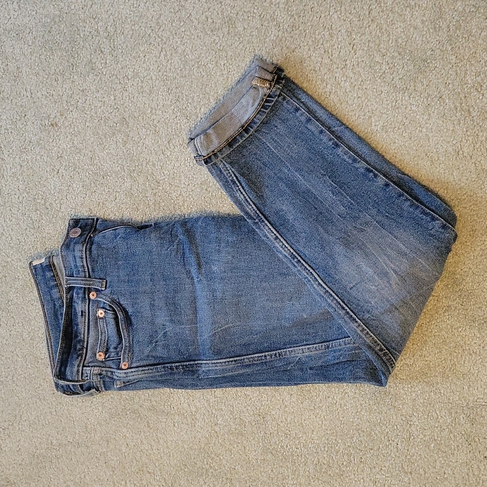 Gap high rise slim straight jeans